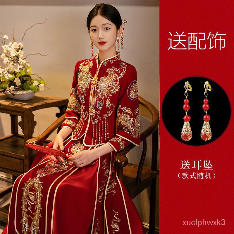 YQ12 Xiuhe Clothing New Bride2023Spring Thin Wedding Chinese Wedding ...