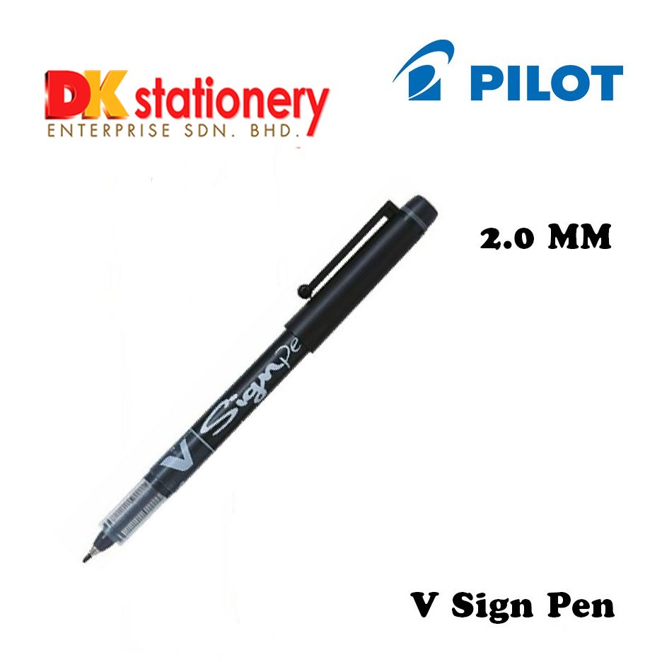 Pilot SW-VSP V Sign Pen - Black | Pure Liquid Ink | Shopee Singapore