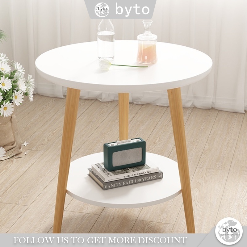 Byto Arod Small Round Table Coffee Table, Simple Living Room, Home Sofa ...