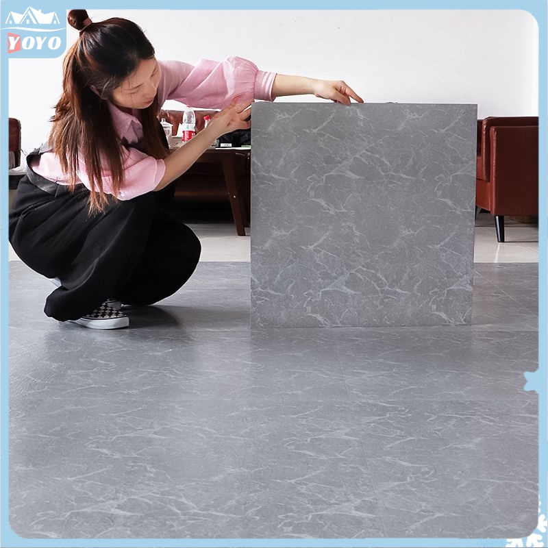 Self-adhesive floor leather pvc floor stickers waterproof and wear-resistant thickened plastic floor bedroom home floor selection floor