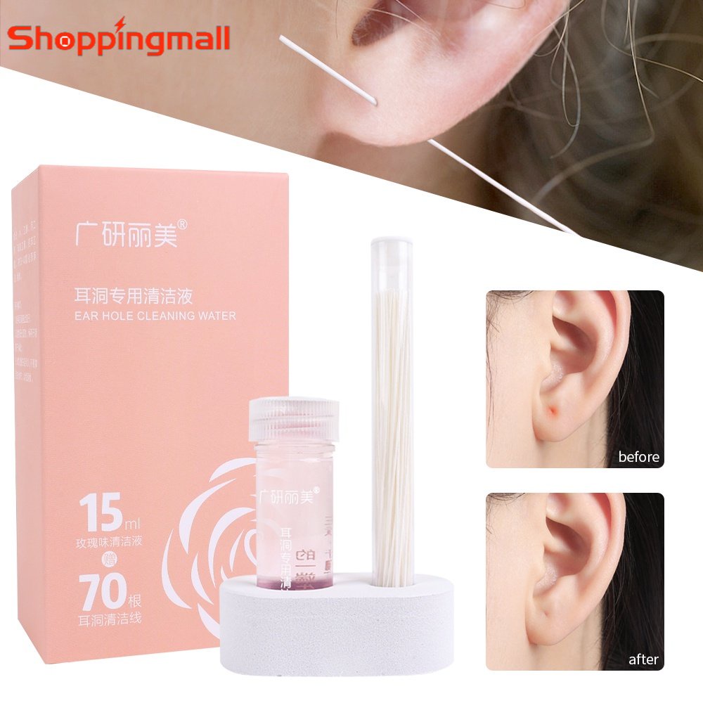 Disposable Ear Hole Cleaning Set Safe Ear Piercing Cleaning Solution