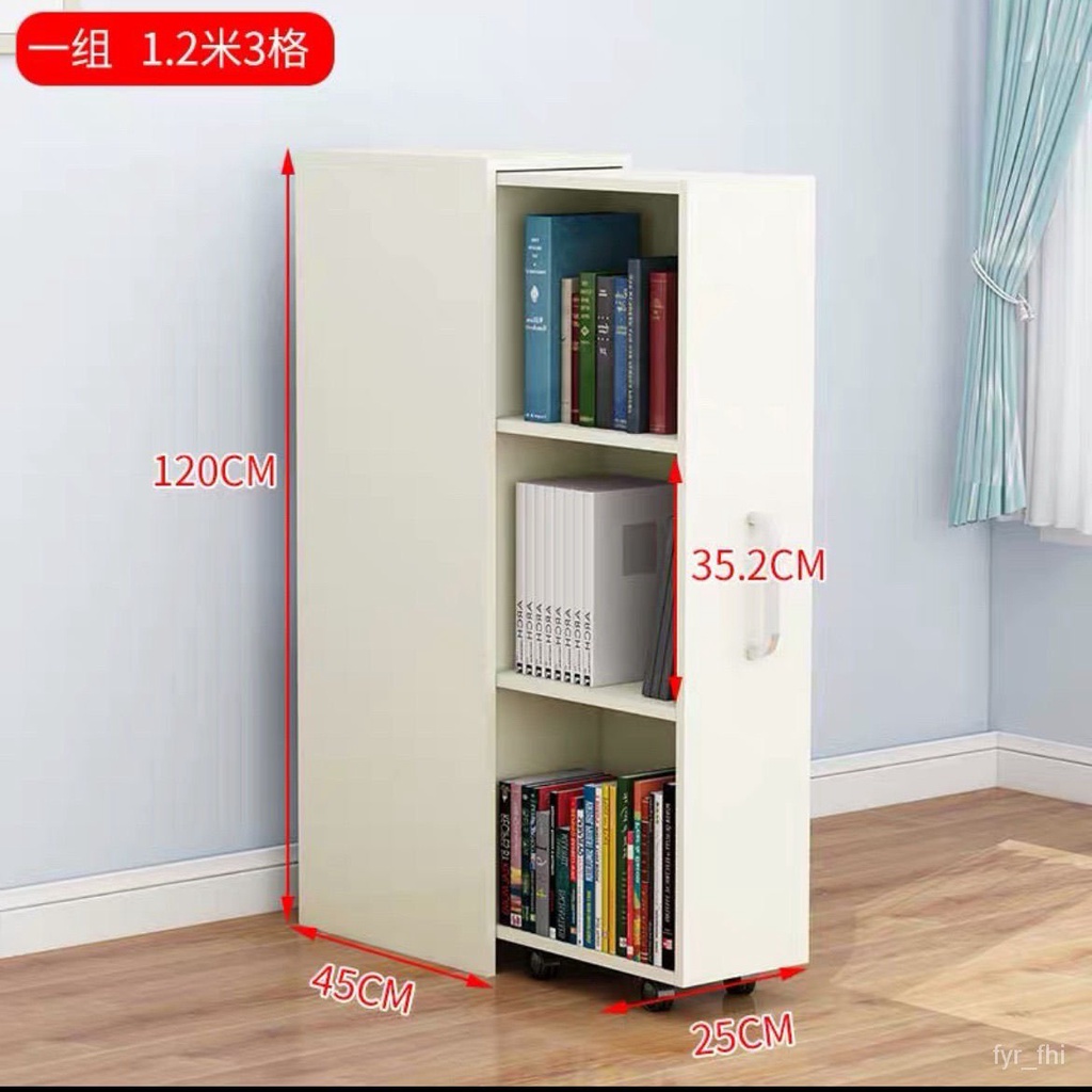 YQ20 Bookcase Bugs BunnyeoSolid Wood Pullout Bookcase Removable Hidden