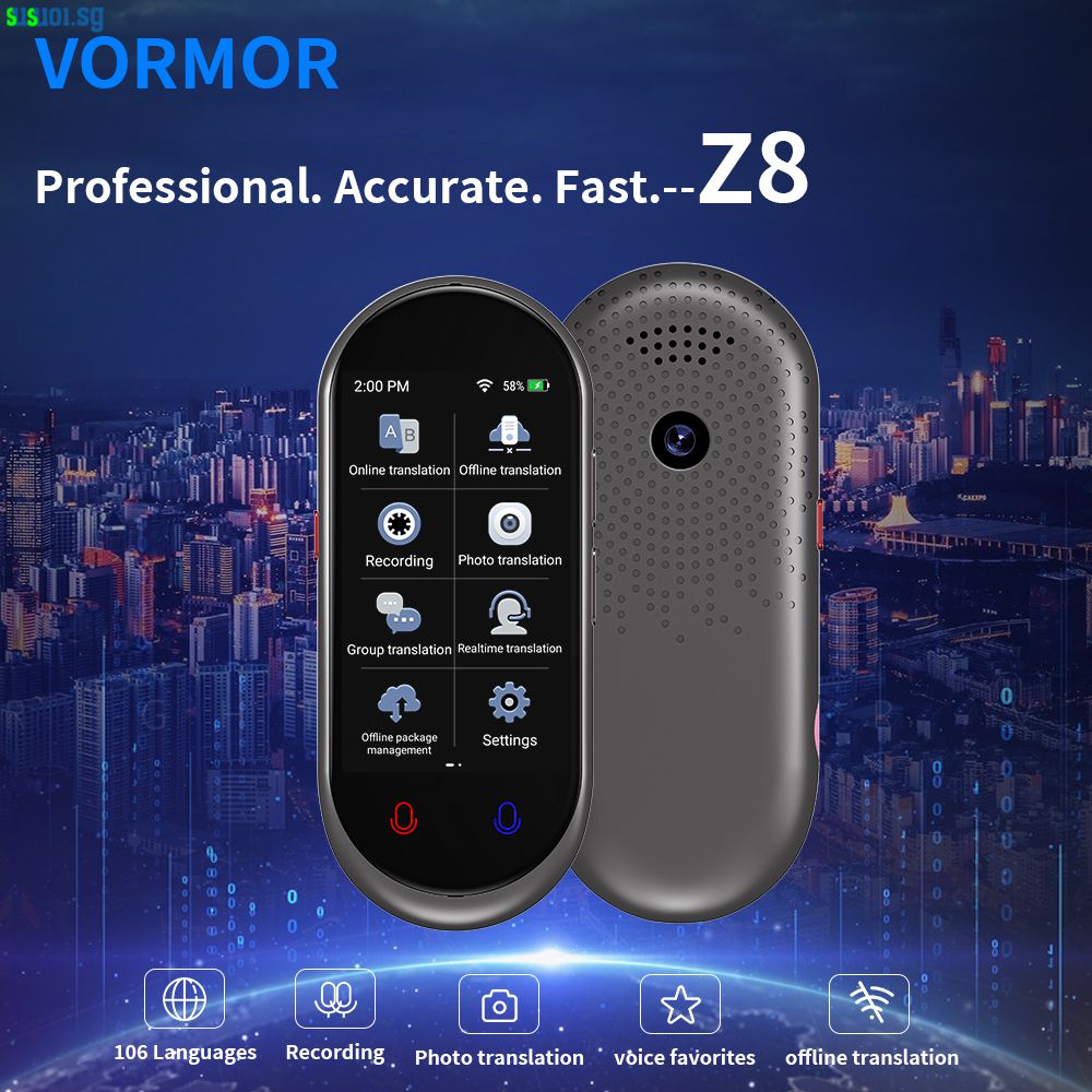 Z8 Smart Language Translator Device 138 National Languages Realtime