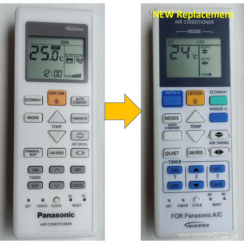 for Panasonic 12650 Panasonic aircon remote control replacement NEW