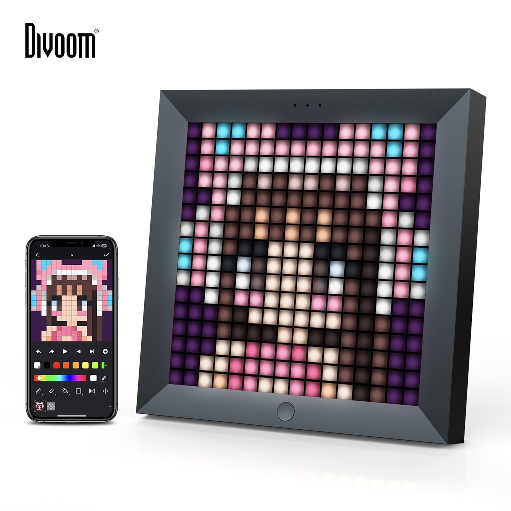 Divoom Pixoo Pixel Art Digital Photo Frame Gaming Room Home Decor Anime