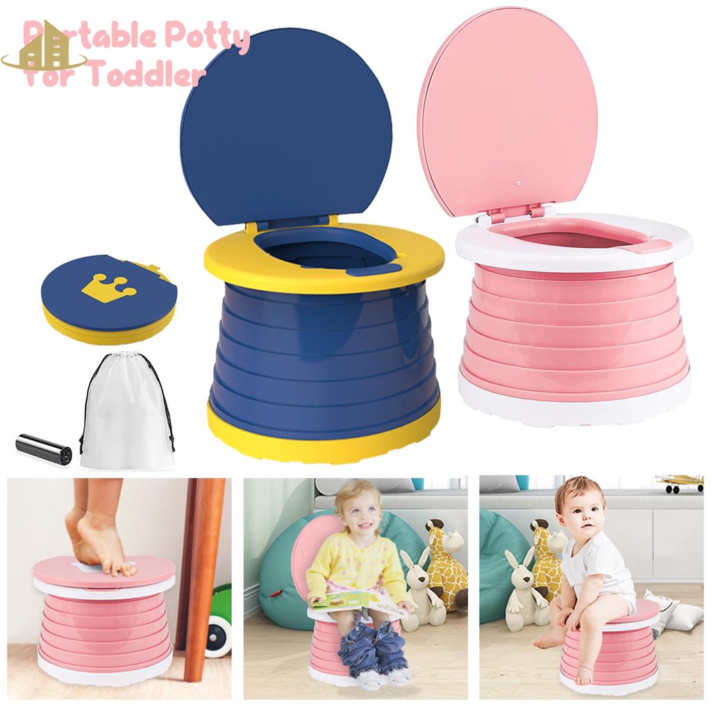 Portable Potty for Kids Toddlers Foldable Travel Potty Potty Training