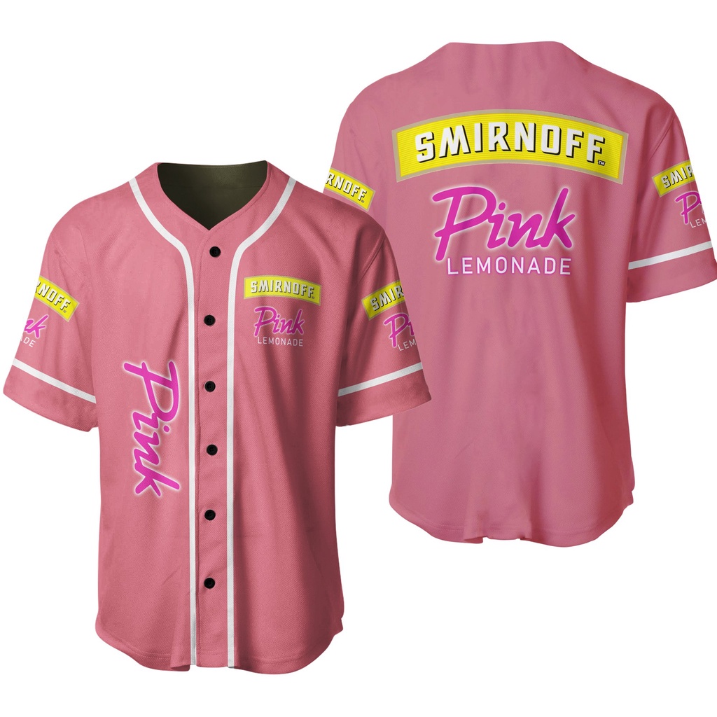SMIRNOFF PINK LEMONADE Baseball Jersey | Shopee Singapore
