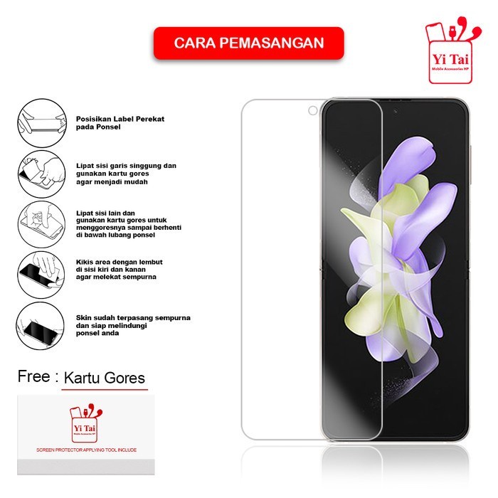 YI TAI - Anti Gores Hydrogel Oppo Find N2 Flip Yitai indonesia - Gambar 4