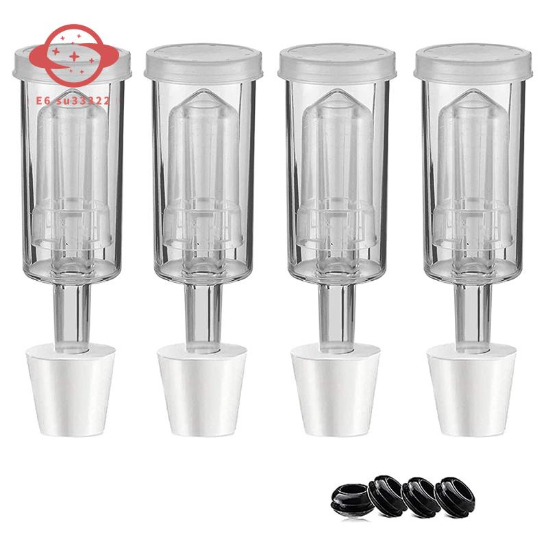 Fermentation Lids Airlock Kit with 6Stopper,Air Locks Fermentation