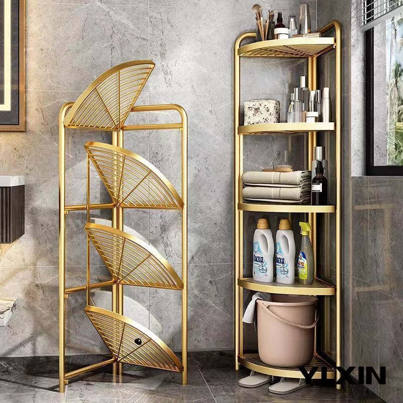 YIXIN Foldable Storage Rack Bathroom Storage Rack Triangular Thickened ...