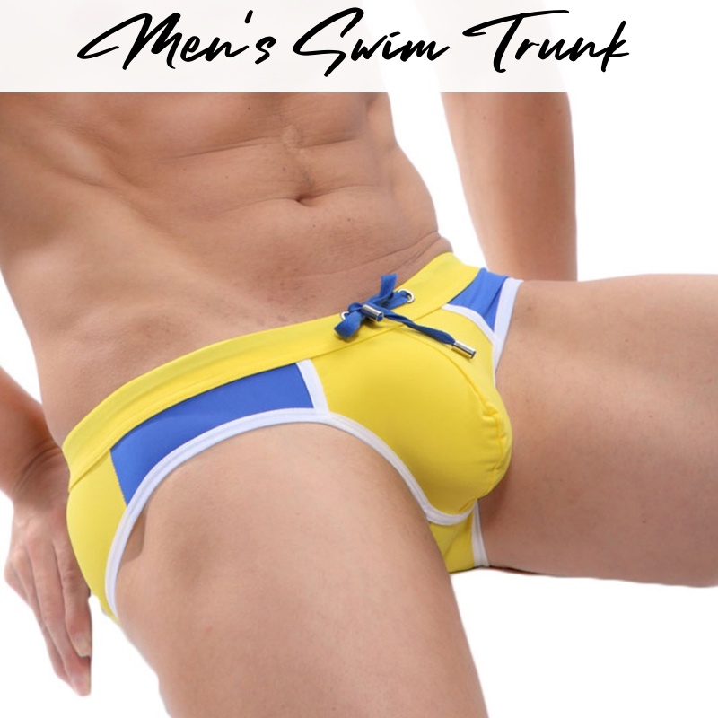 Men's Swimwear Low Waist Boxer Swim Trunks (Cavehero V202) Shopee