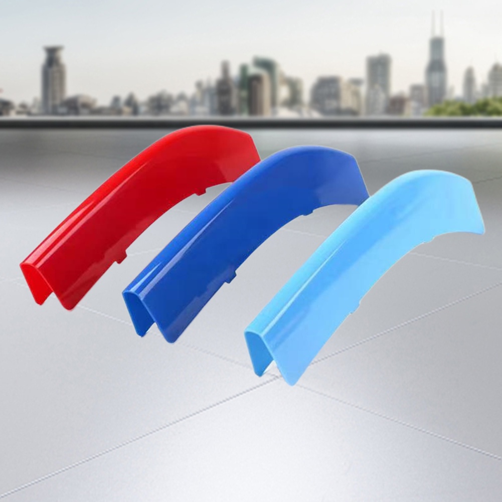 CHARMANT 3Pcs Car Grille Decoration Buckle Auto Grill Trim for BMW 3 Series E46 1997-2004