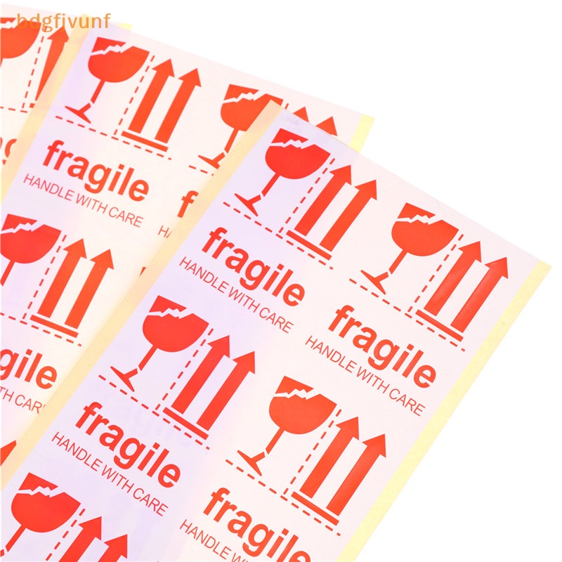 BDGF 40pcs Fragile Handle With Care 7*5cm Adhesive Shipping Warning