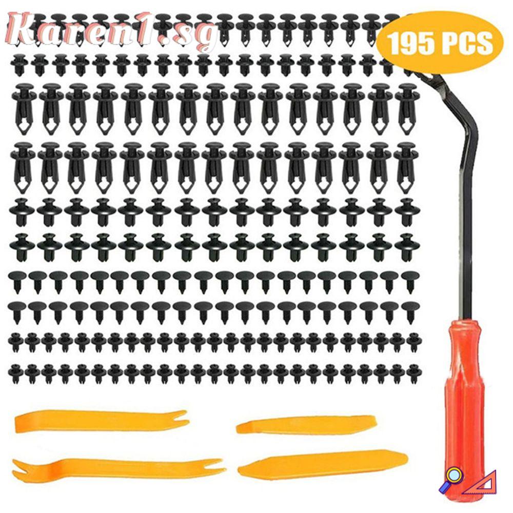KA Auto Fastener Fender Bumper Trim Moulding Fixed Plastic Clips for 190Pcs