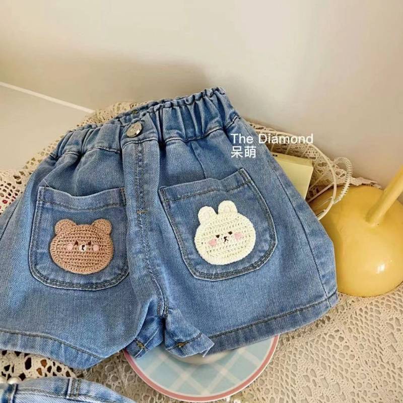 Girls blue jean on sale shorts