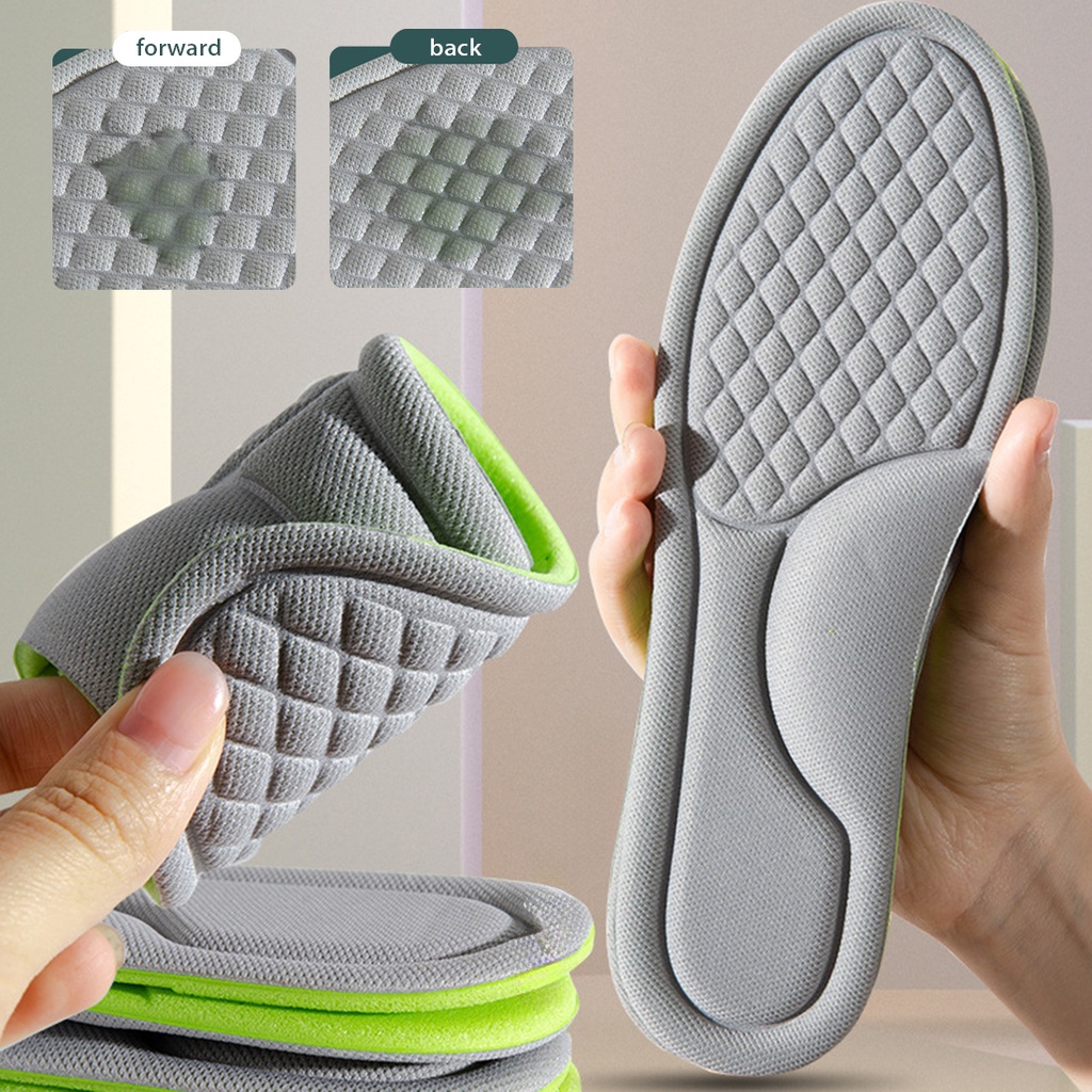 Stretch Breathable Deodorant Running Cushion Insoles Orthopedic Pad