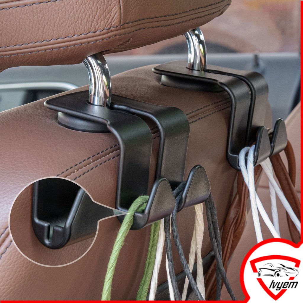 Headrest Hooks for Car Car Seat Hooks Purse Hooks for Car Handbag Clothes Coats Grocery Bags Beautiful Hooks Backrest Hooks