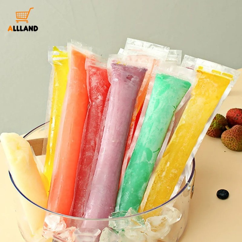 20Pcs/Set Disposable Ice Pop Freezer Bags With Funnel/ DIY Homemade