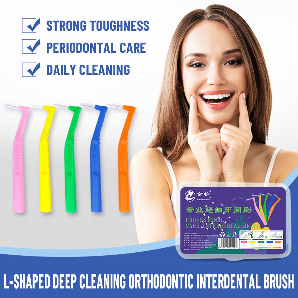 20PCS Orthodontic Tooth Brushing Clean Interdental L Shape Dental Floss ...