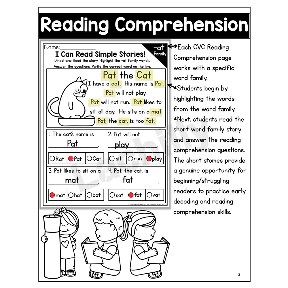 12 books 319pages kid English CVC Fluency Reading Short Stories