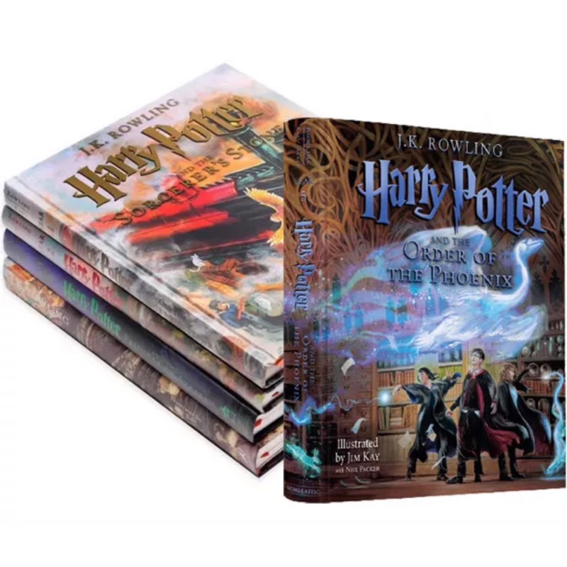 [SG Stock] Harry Potter Hard Cover Illustrated Edition (5 Books Latest) Shopee Singapore