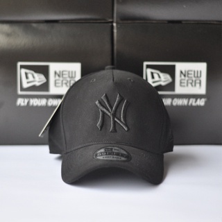 MLB baseball cap adjustment NY cap, men's White Black Curved eaves