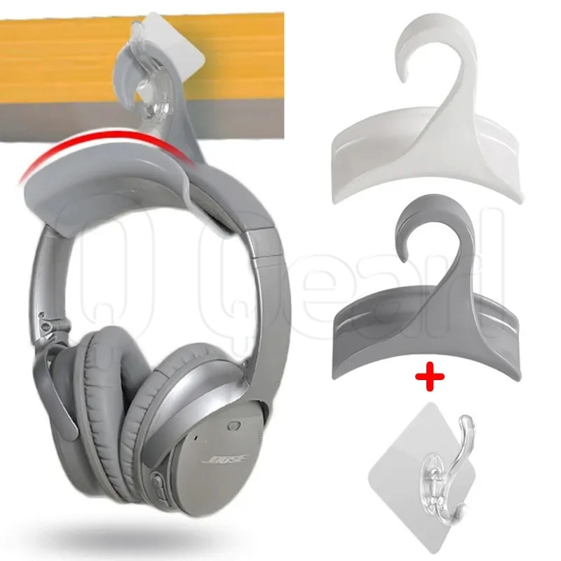 Plastic Arch Curved Headphone Hook / Anti-fall Organize Bracket Storage ...