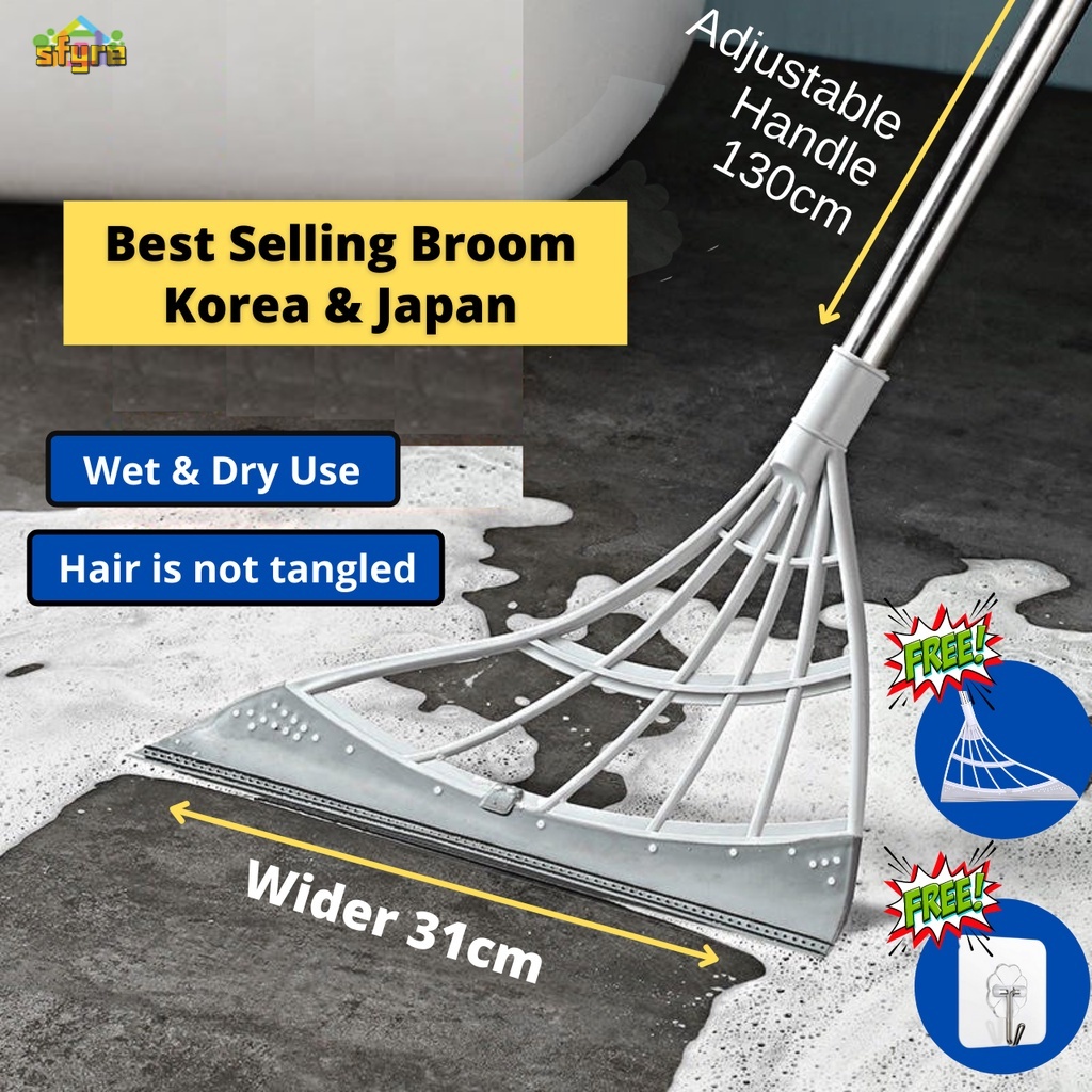 Magic Broom Dry & Wet Floor Cleaning Brushes Multipurpose Magic Penyapu