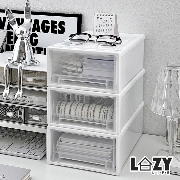 [SG LOCAL] Wardrobe Storage Box Stackable Drawers Desktop Organizer