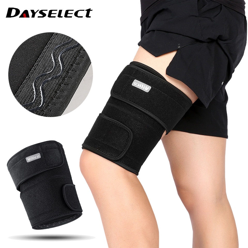 DAYSELECT 1Pcs Thigh Brace Support Hamstring Wrap Compression Sleeves