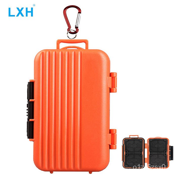 YQ5 LXH Waterproof&Shockproof 24 Slots Portable Memory Card Storage Case For 4CF&8SD&12TF/ Micro