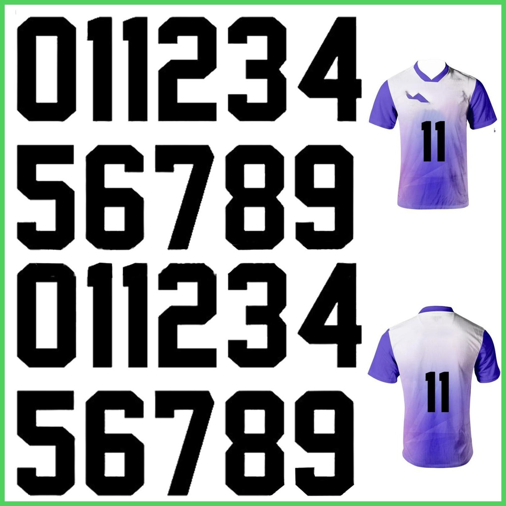 Jersey Numbers Iron on 20 PCS Heat Transfer Jersey Numbers DIY Jersey