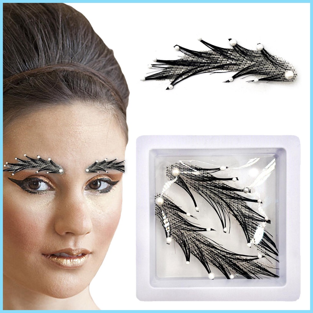 Human Hair Artificial False Eyebrows Invisible Realistic Realistic