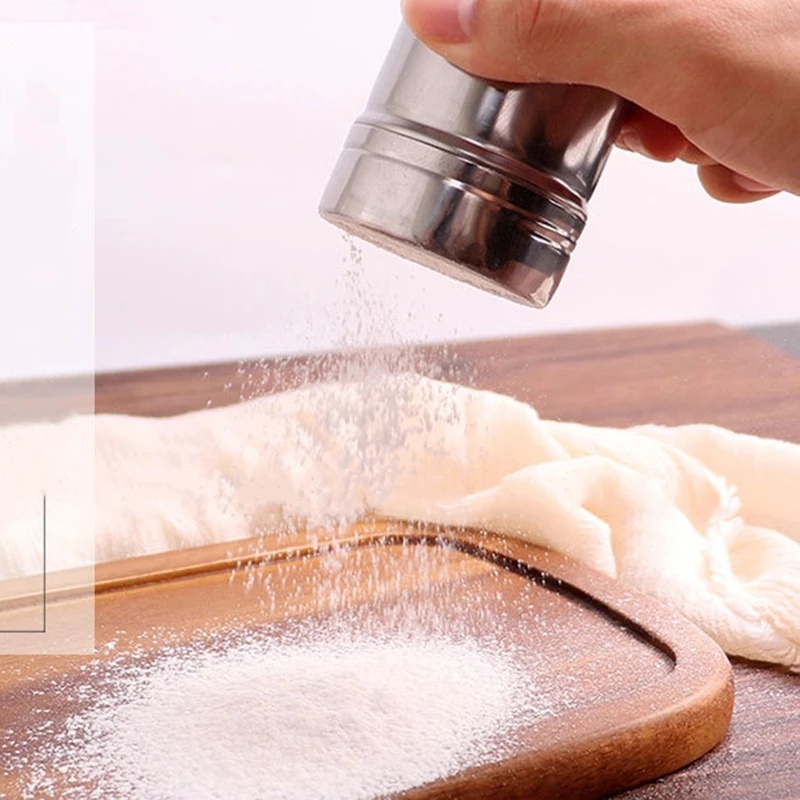 Coffee Chocolate Powder Shaker Powder Sugar Shaker with Lid Flour Duster Kitchen Filter