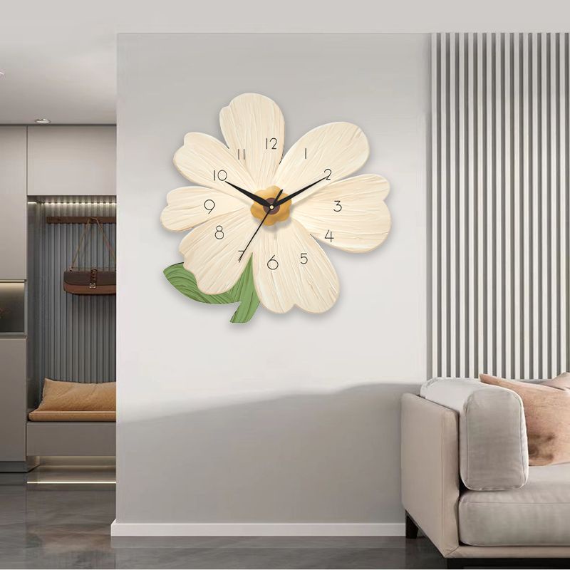 【Sg Stock】Flower Wall Clock Mute Decorative Clock Perpetual Calendar ...