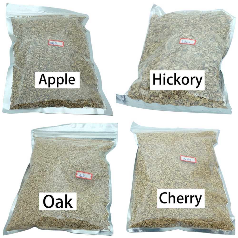 125g/Bag Wood Chip Apple Cherry Oak Hickory BBQ Sawdust Smoker Fumigation Box Bacon Wood Piece