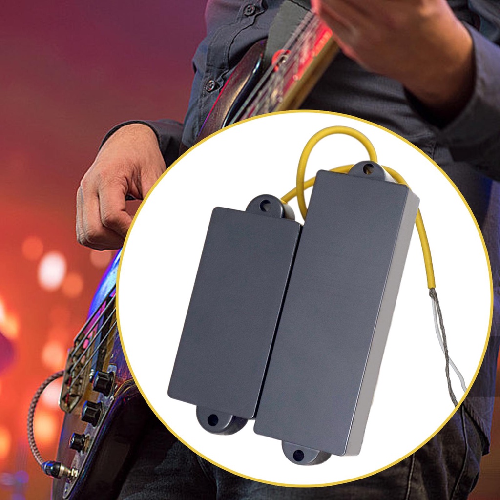 [Whgirld8] 2Pcs String Bass Pickup Bass Pickups Electric Bass Guitar