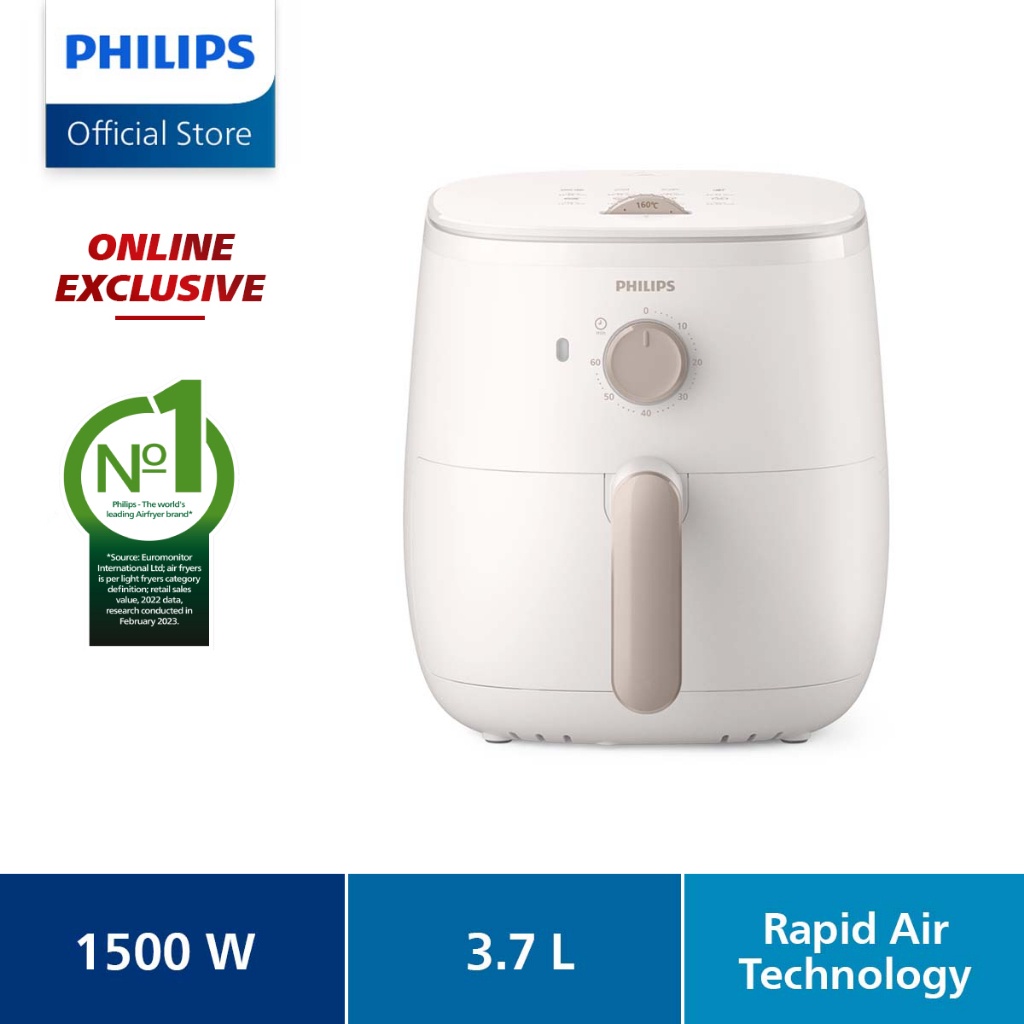 PHILIPS 3.7L 5-in-1 Compact Airfryer 3000 Series HD9100/20 - Fry Roast ...