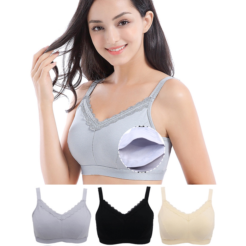 Mastectomy Bra Rimless Underwear Gathered Seamless Sexy Bra for ...