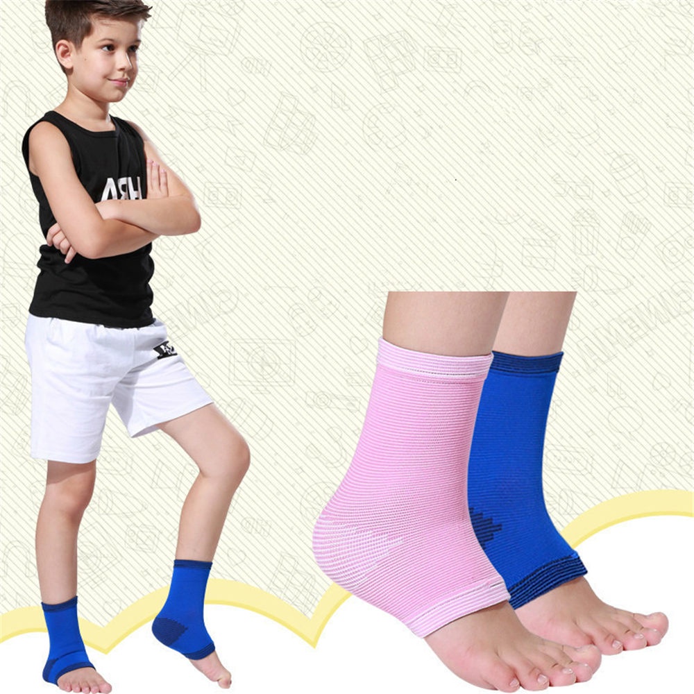 2Pcs Children Kids Ankle Compression Brace Support For Cycling Running ...