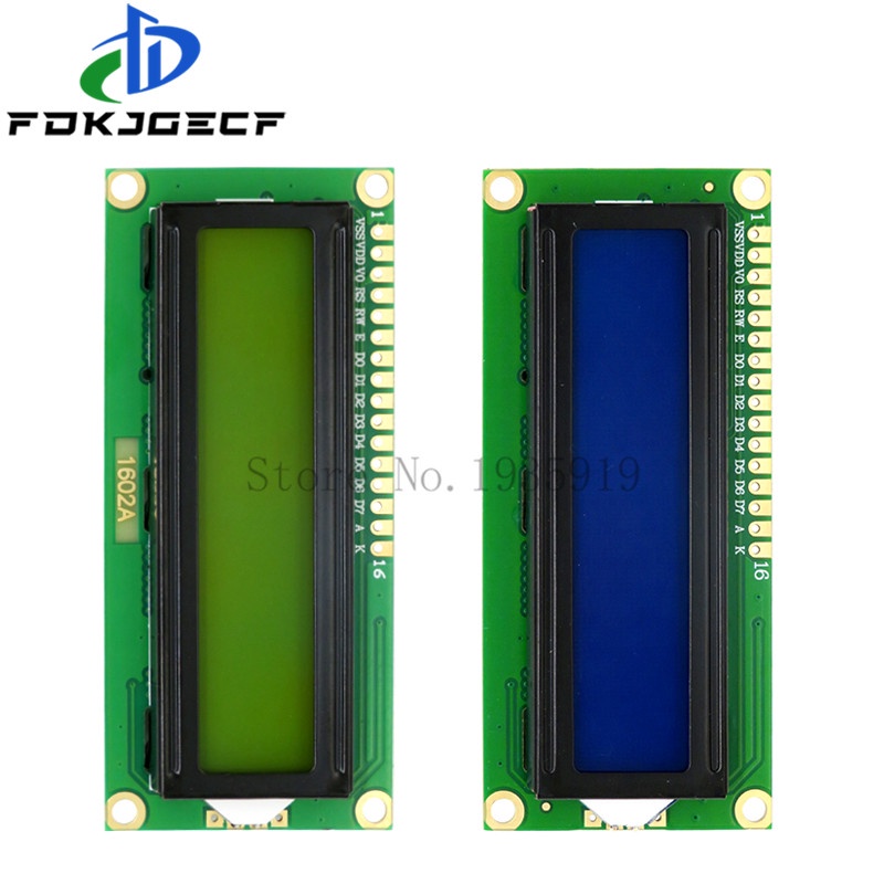 LCD1602 5V 1602 module Blue/Green screen 16x2 Character LCD Display ...