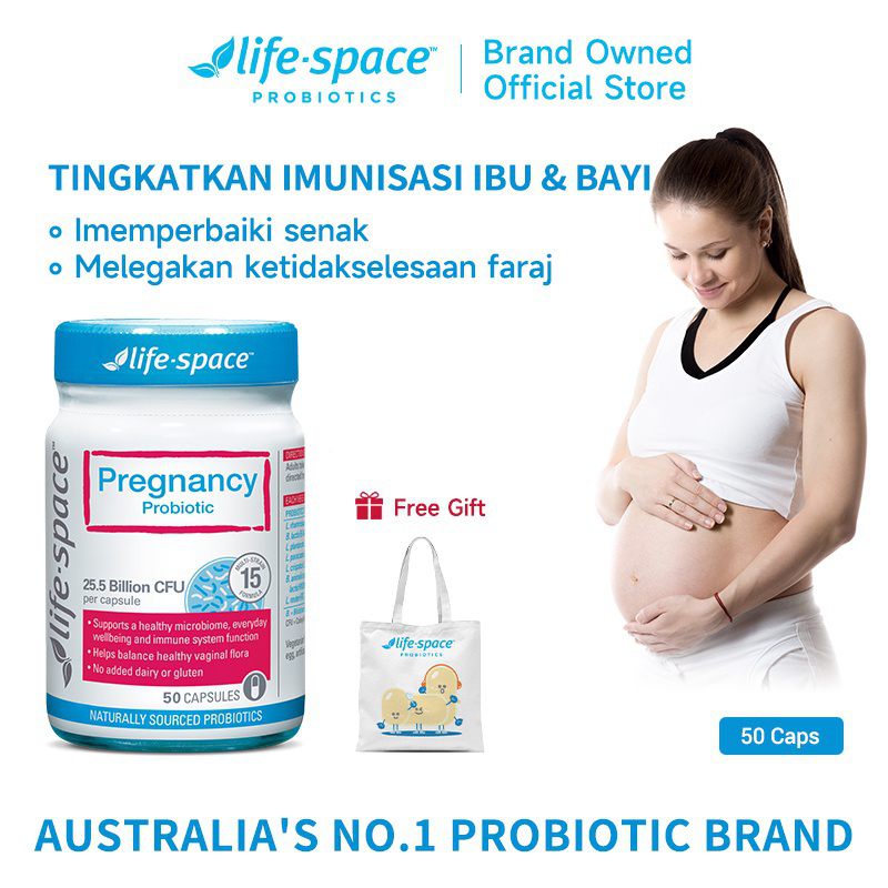Life Space Pregnancy Probiotics 50 Capsules Women's Probiotic