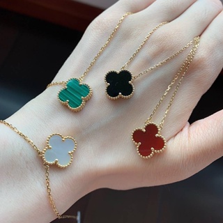 Silver Jewelry Classic Four-Leaf Clover Color Stone Pendant for Women -  China Necklace and Jewelry Necklace price