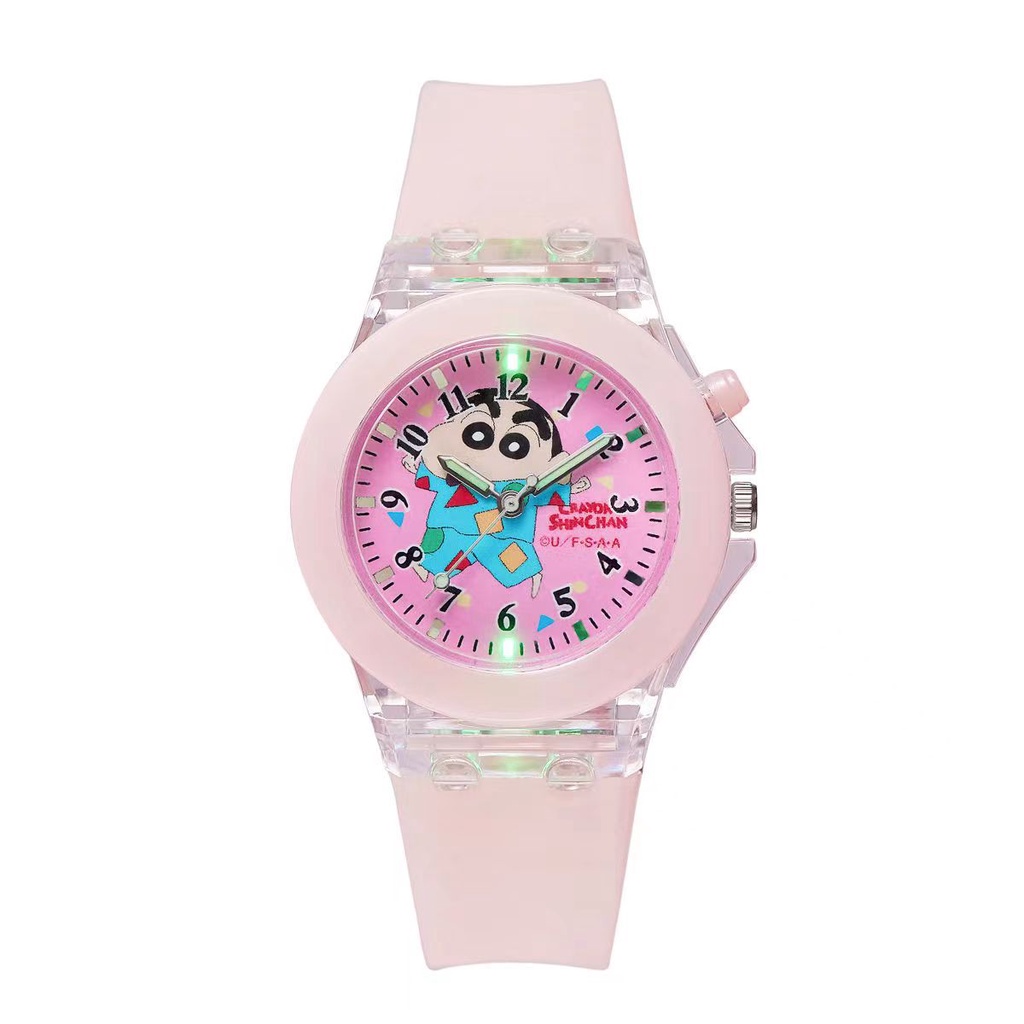 New Crayon Shin Chan Luminous Watch Student Cartoon Watch Luminous Led Children Kids Watches Best Friend