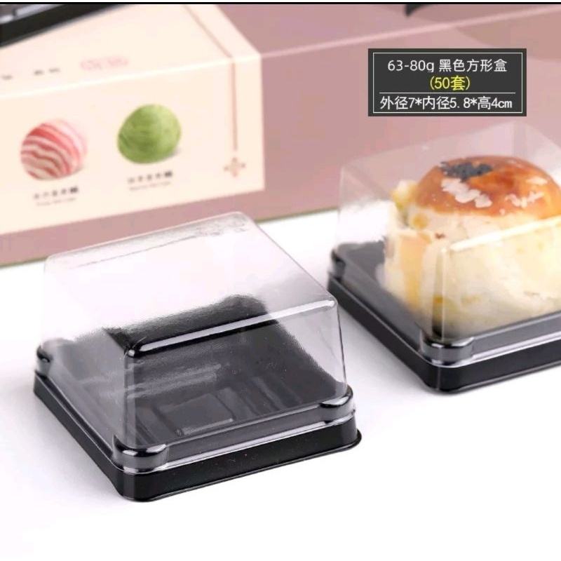 Mooncake/cake Box /Tray Container (Round or Square) 月饼盒 50pcs | Shopee ...