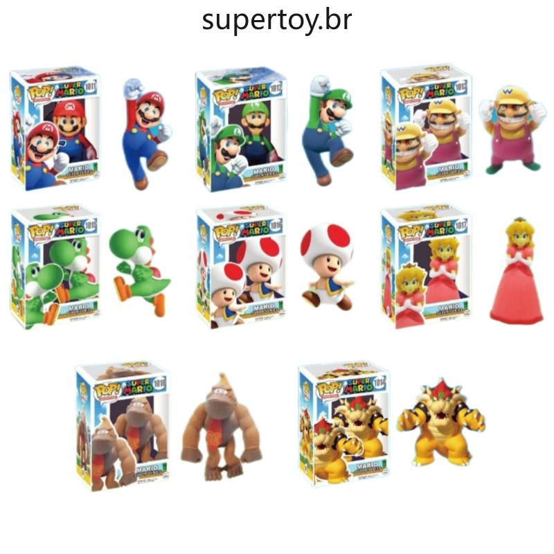 Funko Pop Super Mario Brothers Yoshi & Mario Bros Super Mary Super Series  Action Figure Toys 1011 1012 1013 1014 1015 1016 1017 1018