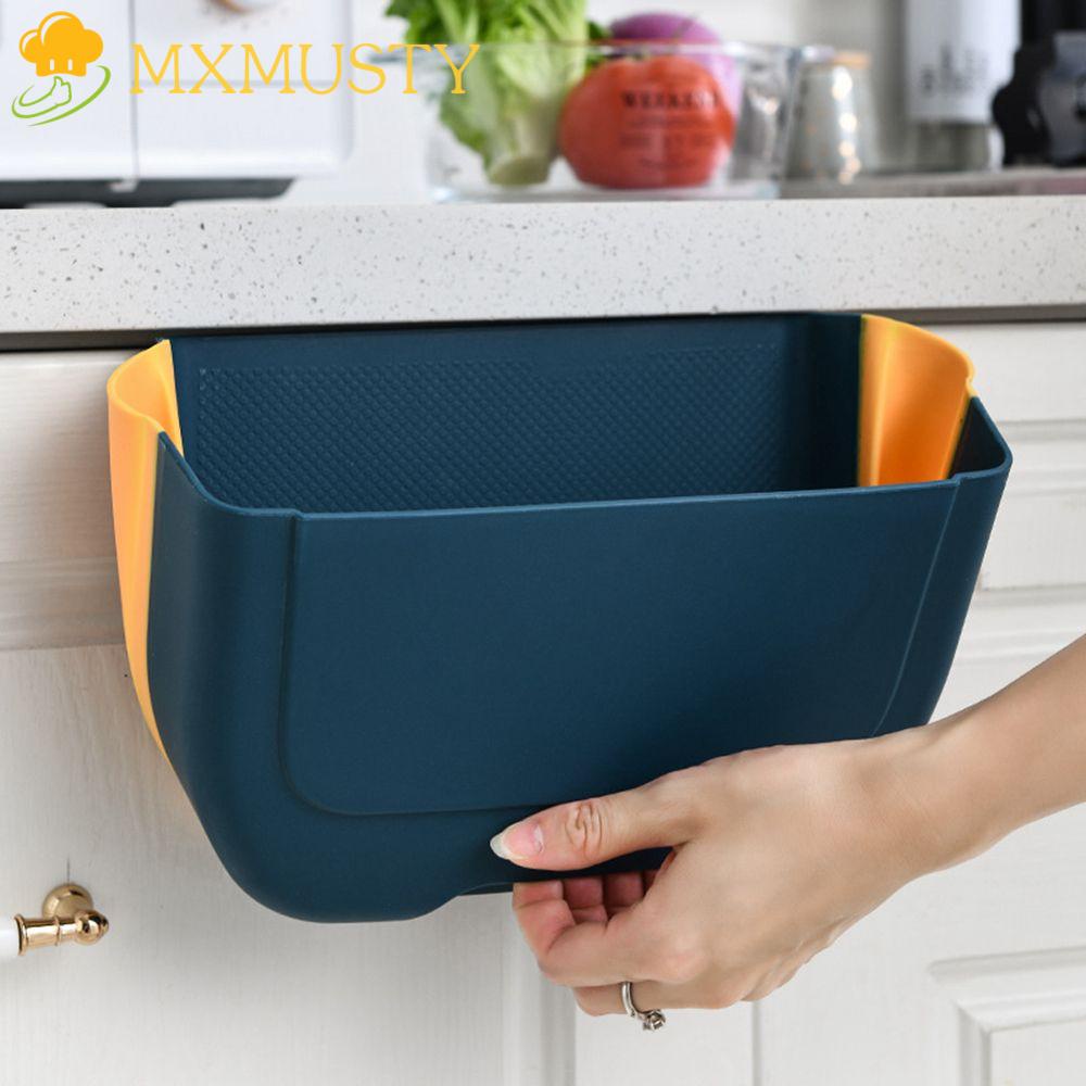 MXMUSTY Trash Can 3L Collapsible Compost Bin Hanging Recycle Folding
