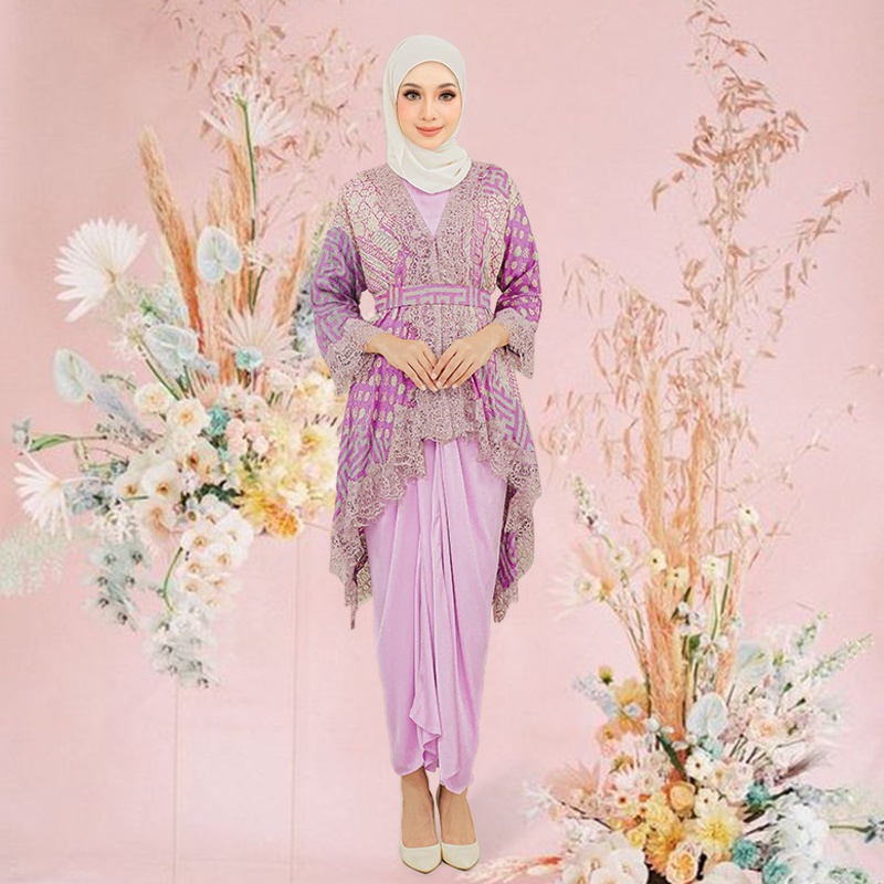 Lace Baju Kurung Moden Baju Batik Lace Satin cool and comfortable Baju ...