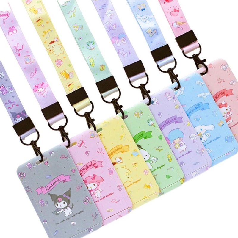 Sanrioed Cinnamoroll My Melody Kuromi Hangyodon Cartoon Lanyard Slide ...