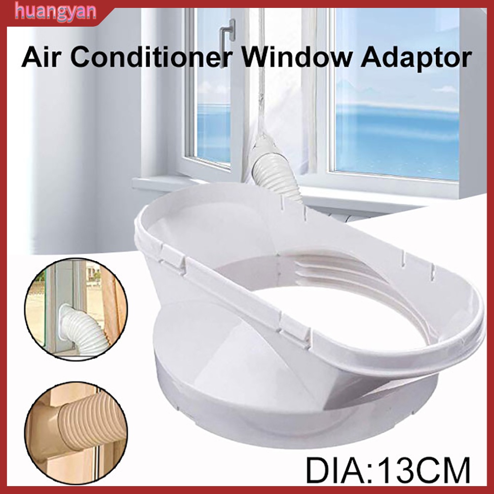 HY| 13cm Portable Air Conditioner Window Plate Exhaust Hose Connector ...